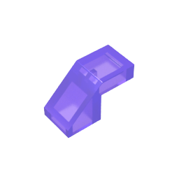Slope 45° 2 x 1 with 2/3 Inverted Cutout and no stud