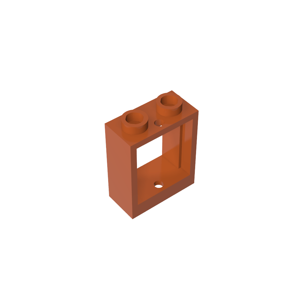 Window 1 x 2 x 2 Flat Front-MyGobricks