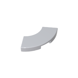 Tile 2 x 2 Curved, Macaroni