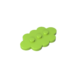 Plate Special 3 x 5 Cloud with 3 Center Studs