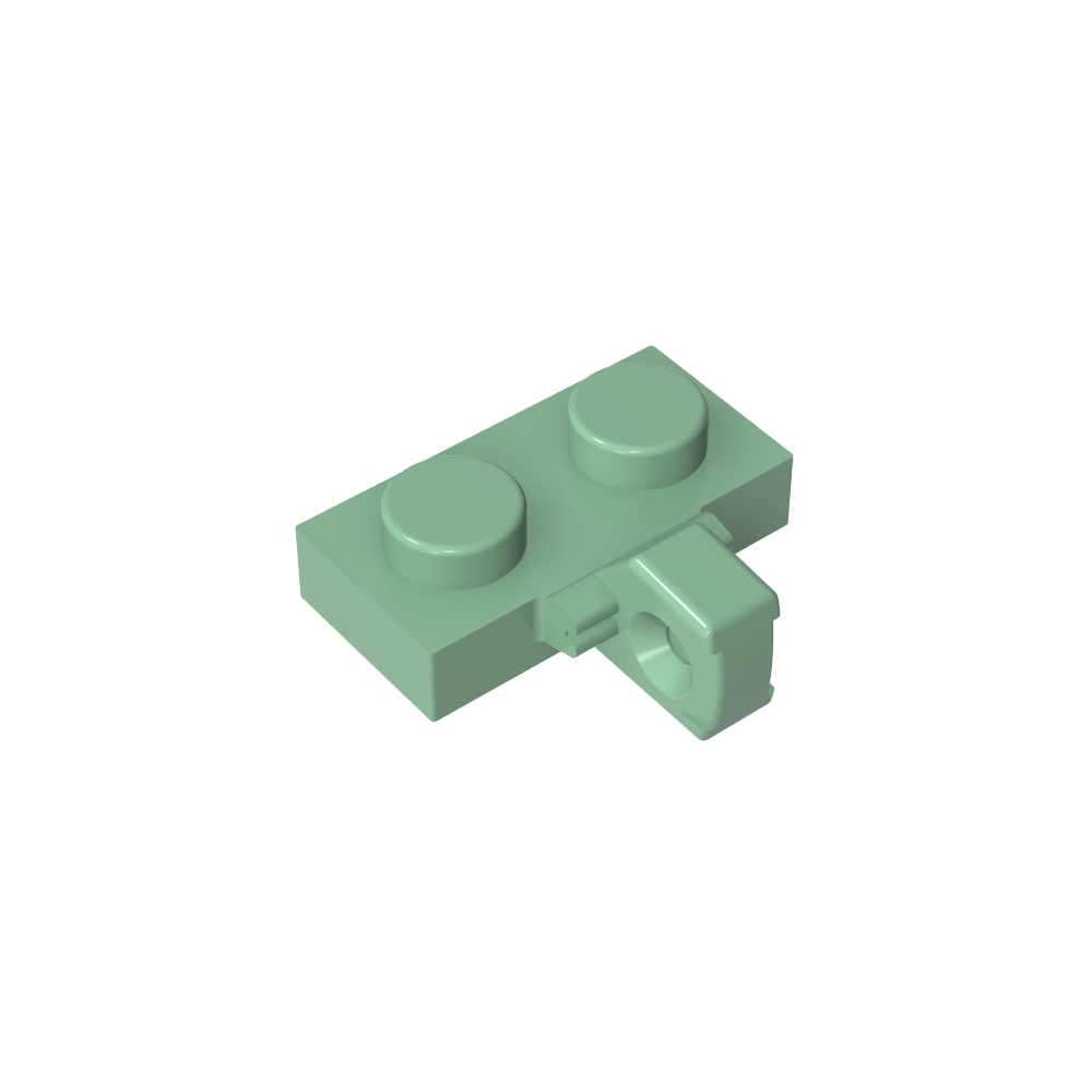 Hinge Plate 1 x 2 Locking with 1 Finger on Side, without Groove