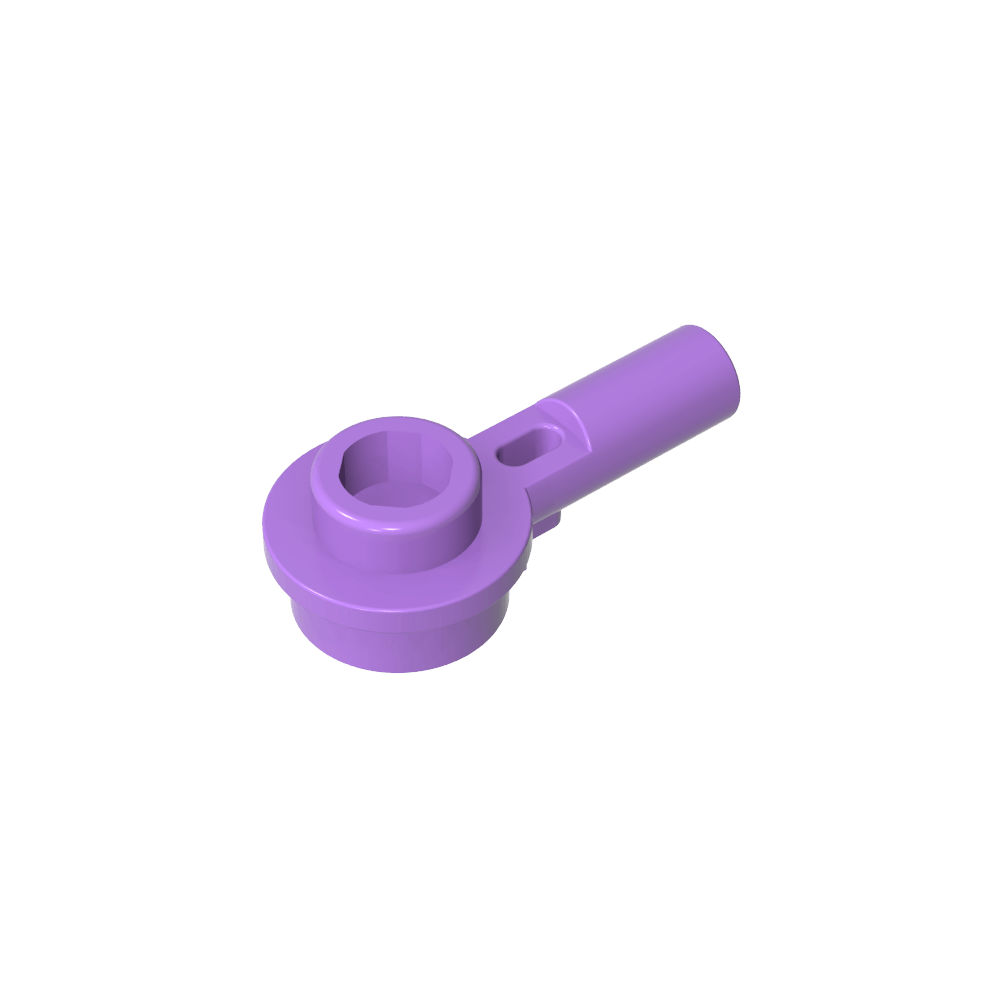 Plate Round 1 x 1 with Hollow Stud and Horizontal Bar 1L-MyGobricks
