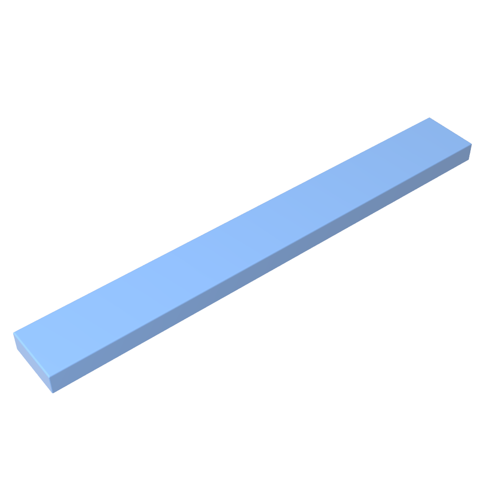 Tile 1 x 8 with Groove