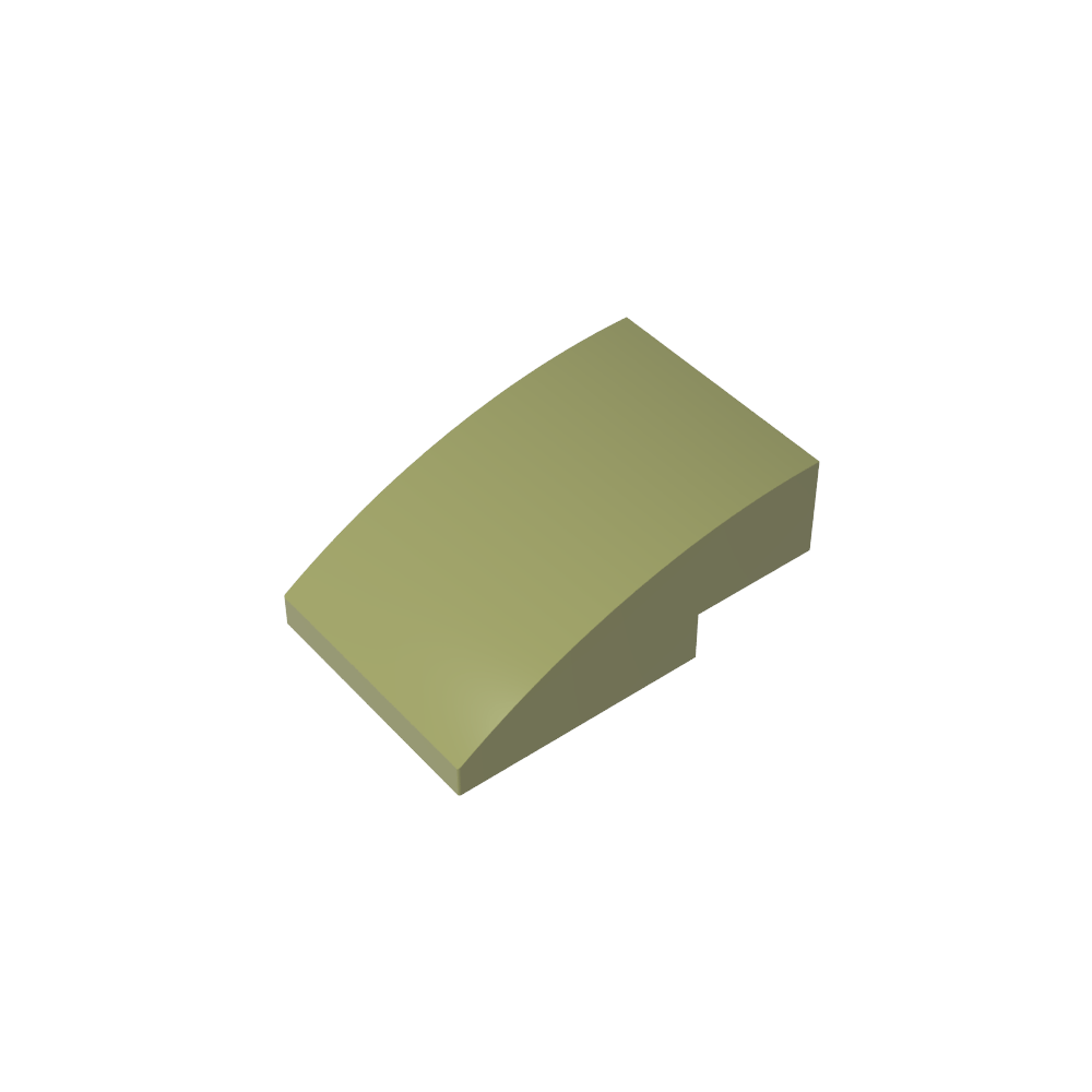 Slope Curved 3 x 2 No Studs-MyGobricks