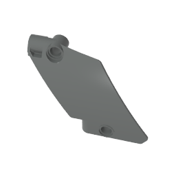 Technic Panel Curved 5 x 7 Parallelogram Left-MyGobricks