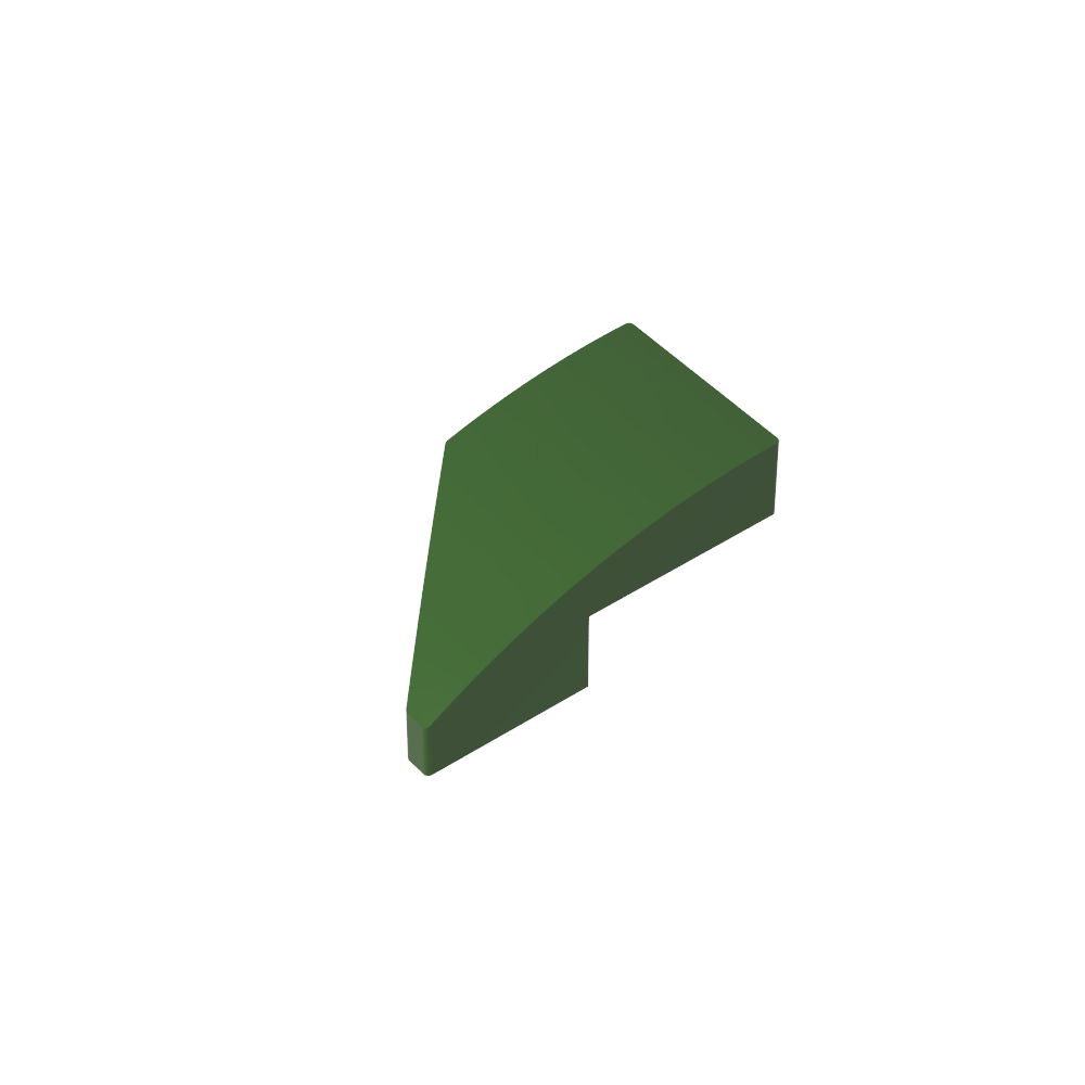 Slope Curved 2 x 1 with Stud Notch Right