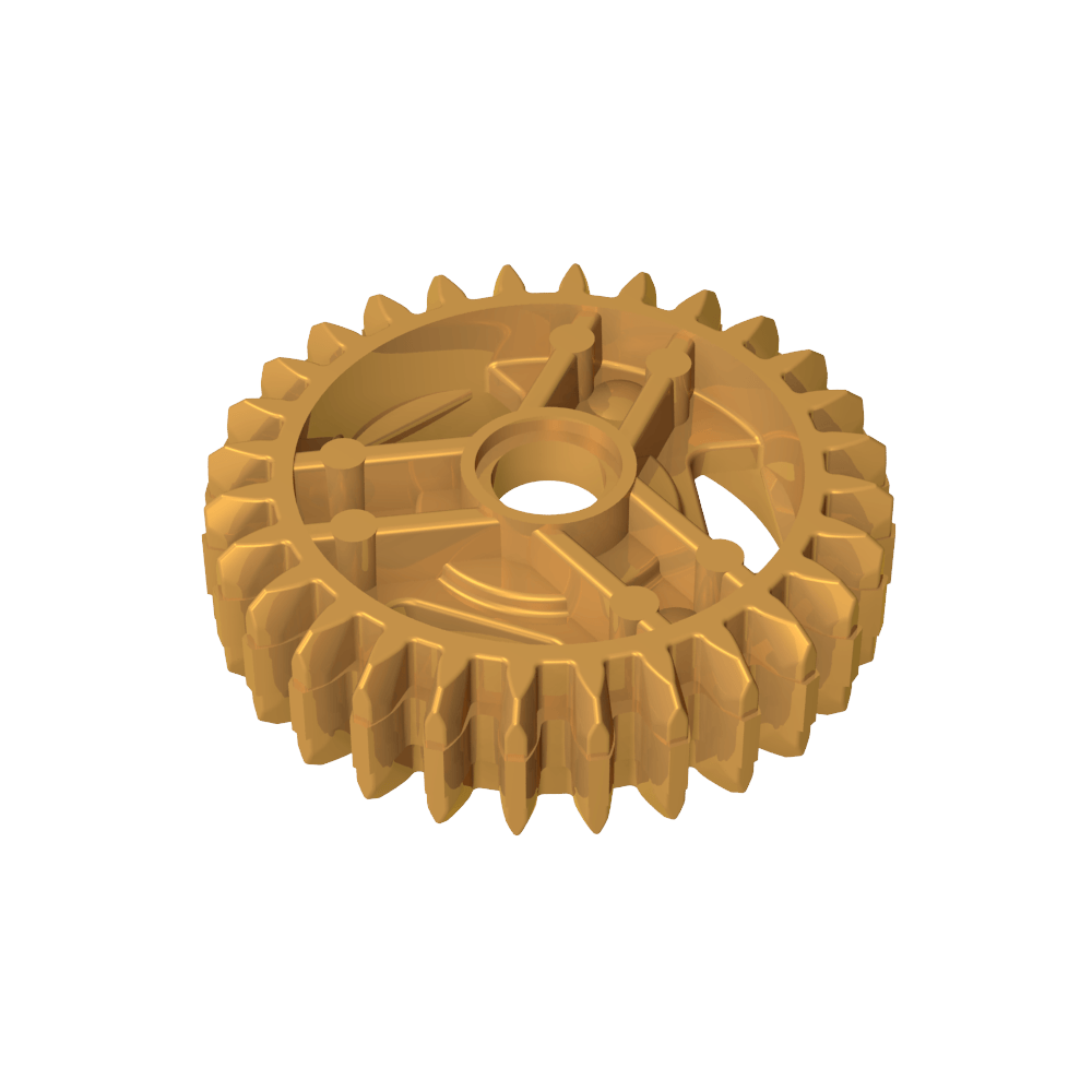 Differential Gear - 28 Teeth with Round Axle Hole-MyGobricks