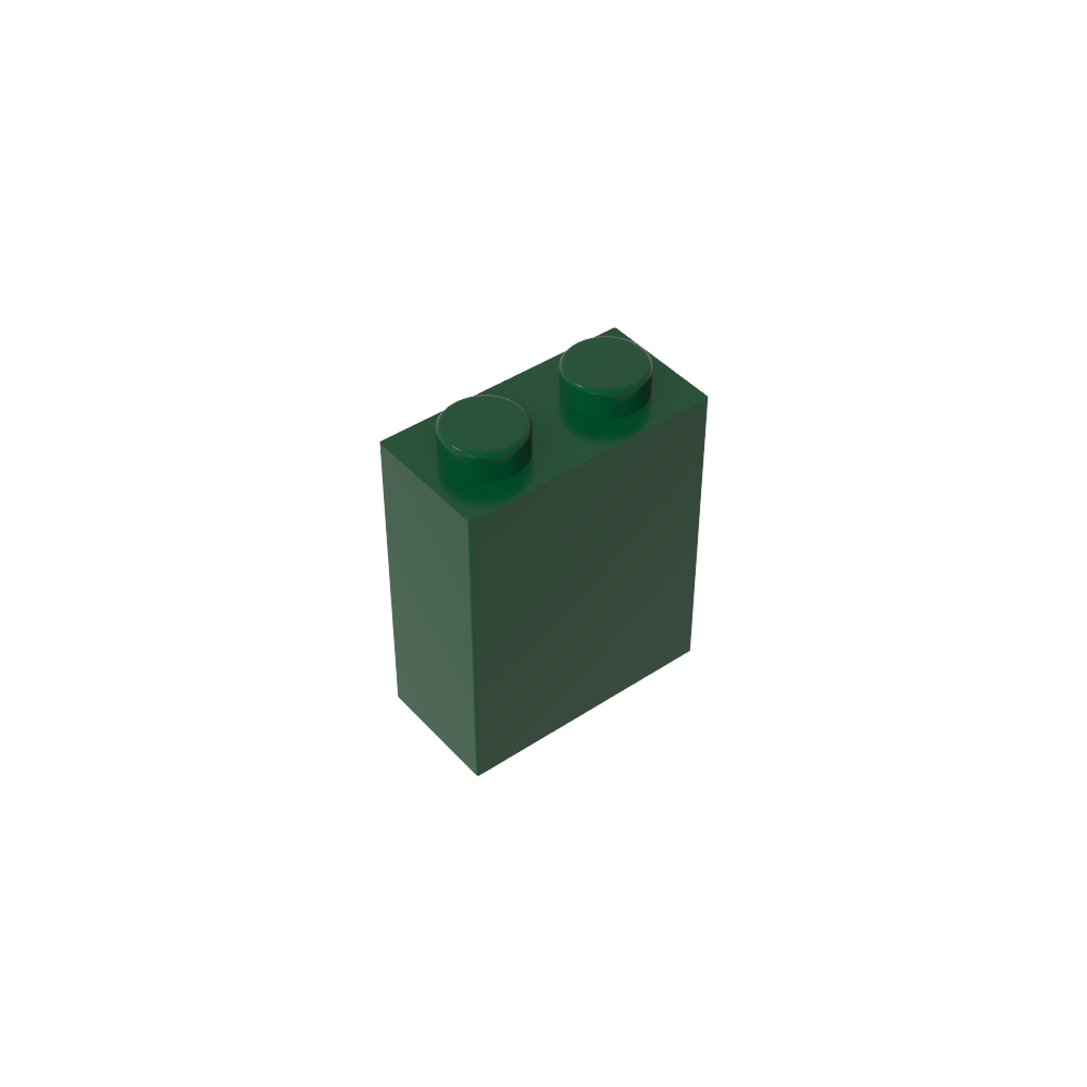 Brick 1 x 2 x 2 with Center Pin-MyGobricks