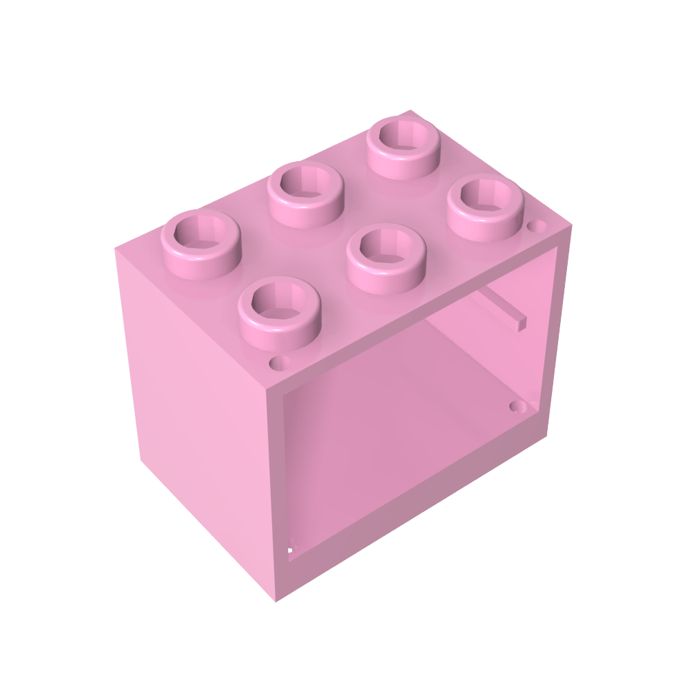 Cupboard 2 x 3 x 2 with Solid Studs-MyGobricks