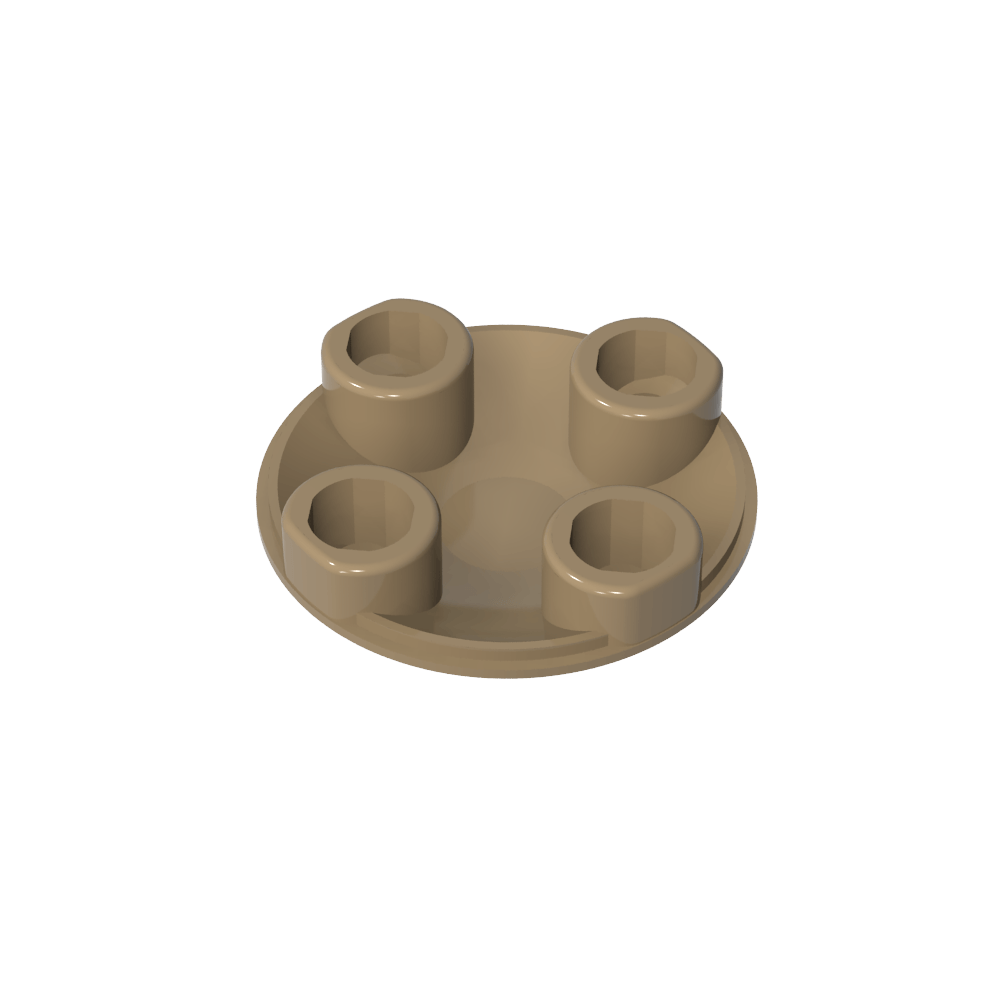 Plate Round 2 x 2 with Rounded Bottom [Boat Stud]