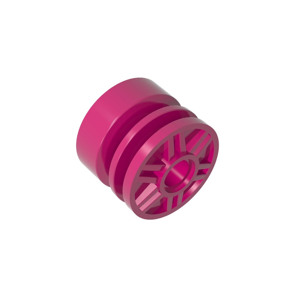 Wheel 18 x 14 with Pin Hole, Fake Bolts and Shallow Spokes-MyGobricks