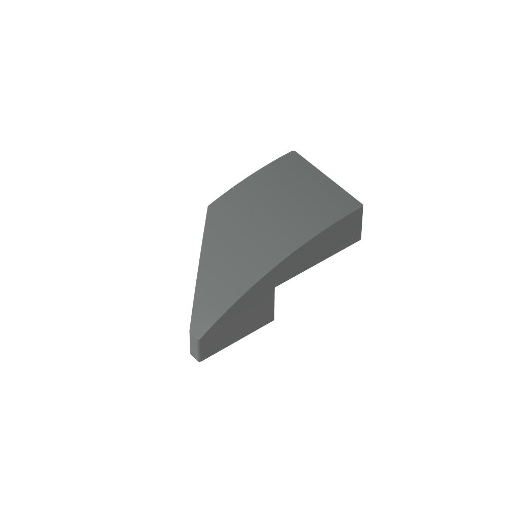 Slope Curved 2 x 1 with Stud Notch Right