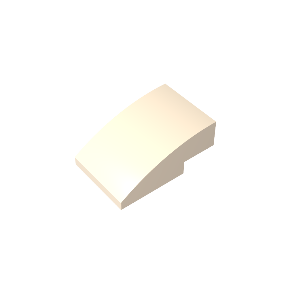Slope Curved 3 x 2 No Studs-MyGobricks