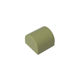 Brick Curved 1 x 1 x 2/3 Double Curved Top, No Studs