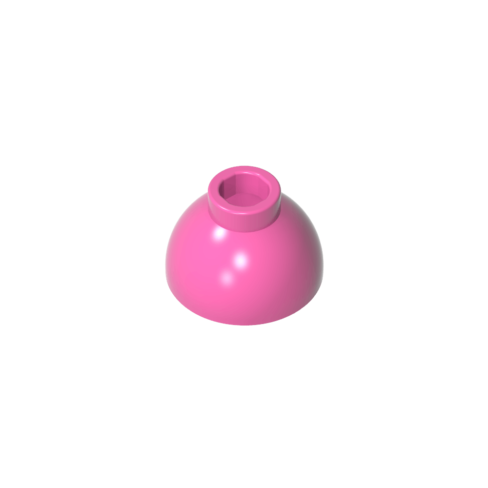 Brick Round 1.5 x 1.5 Dome Top [Plain]-MyGobricks