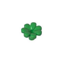Plant, Flower, Gobricks Figure Accessory with 7 Thick Petals and Pin