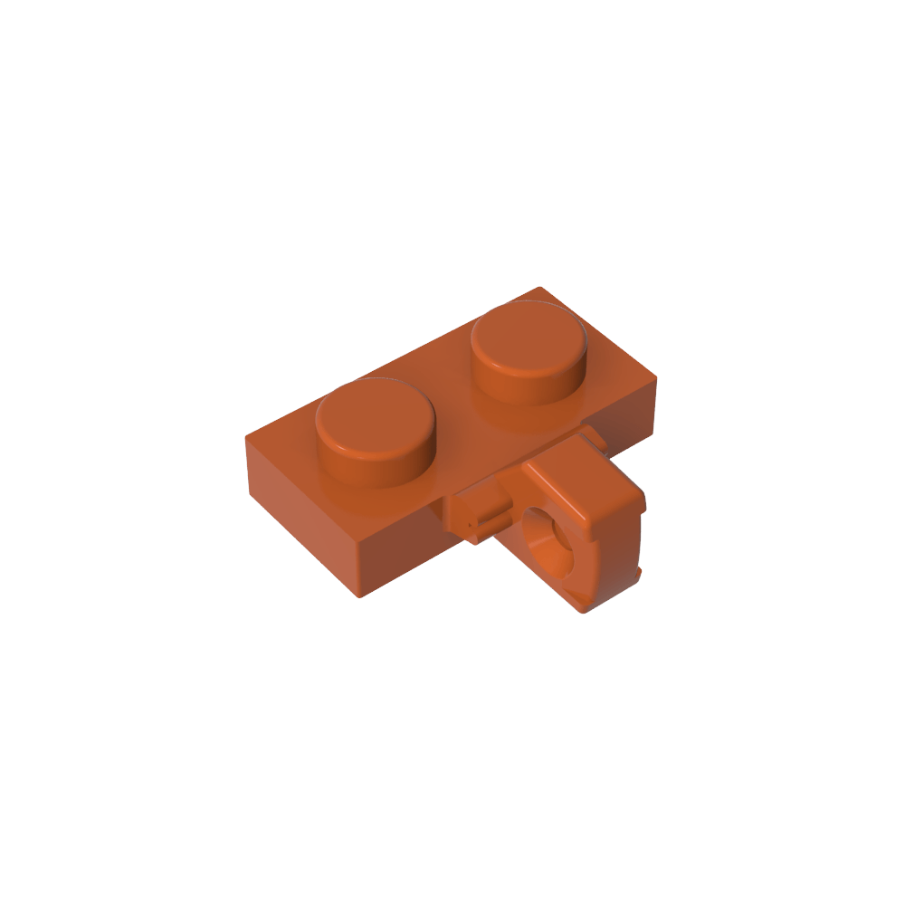 Hinge Plate 1 x 2 Locking with 1 Finger on Side, without Groove