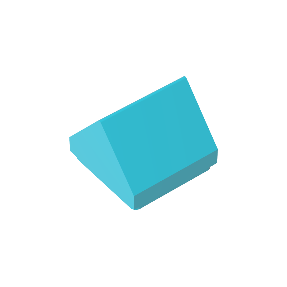 Slope Double 45° 1 x 1-MyGobricks