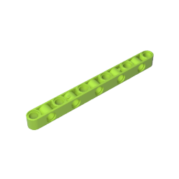Technic Beam 1 x 11 Thick with Alternating Holes