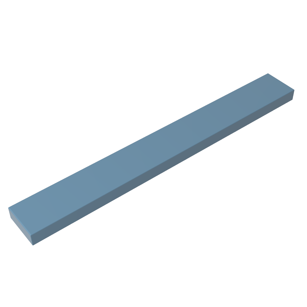 Tile 1 x 8 with Groove