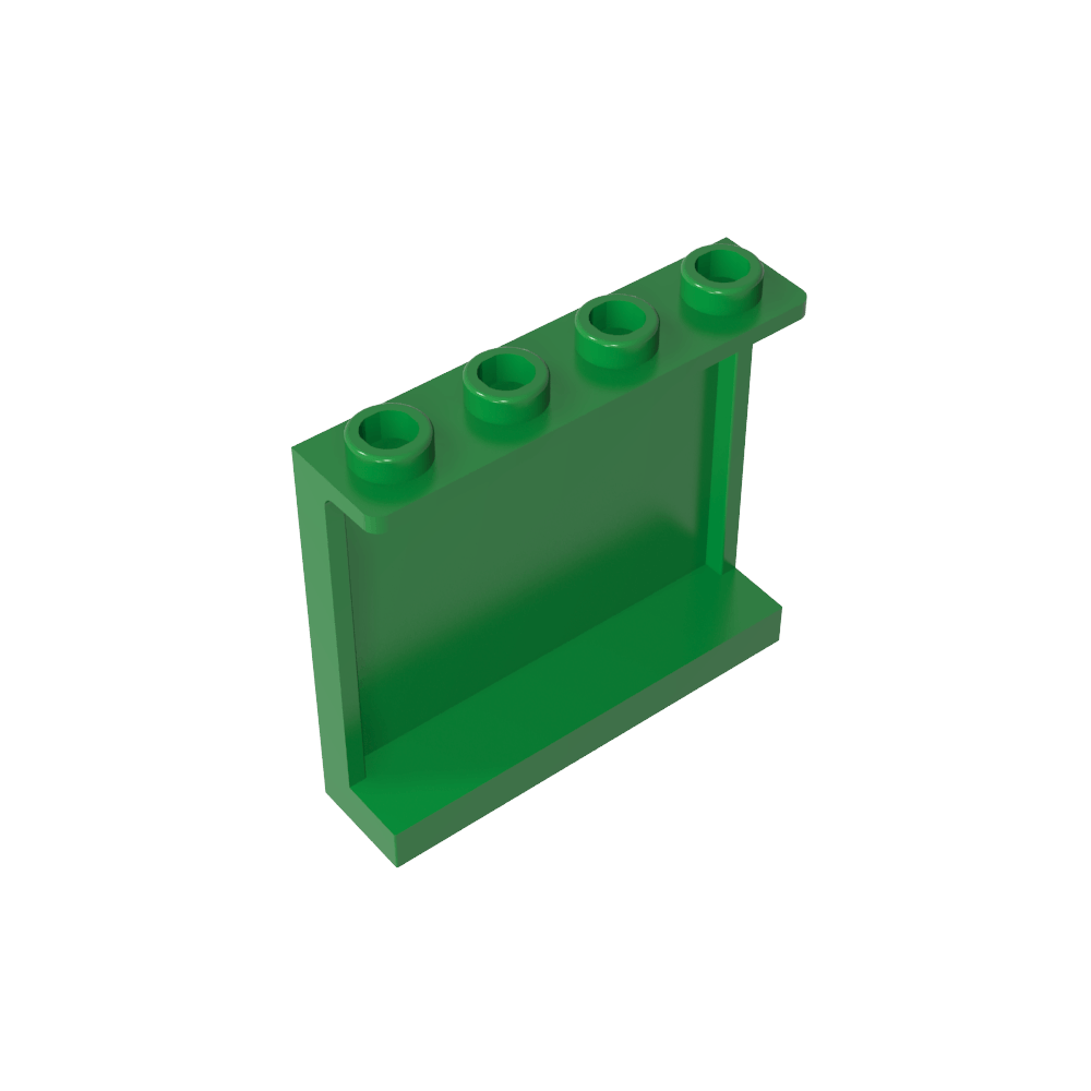 Panel 1 x 4 x 3 [Side Supports / Hollow Studs]-MyGobricks