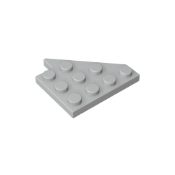Wedge, Plate 4 x 4 Wing Left-MyGobricks
