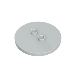Plate Special Round 4 x 4 with 2 Studs [Plain]