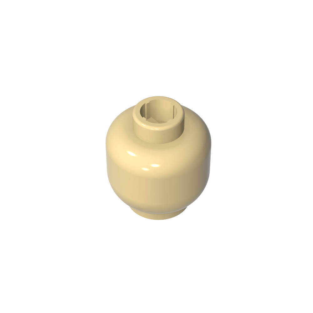 Minifig Head Plain [Blocked Open Stud]