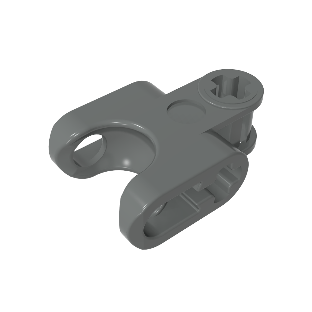 Technic Axle Connector 2 x 3 with Ball Socket, Open Lower Axle Holes-MyGobricks