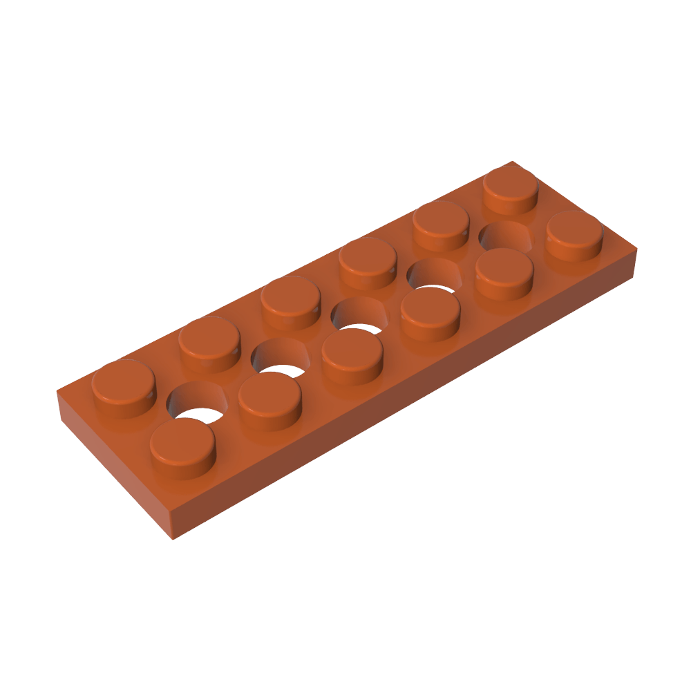 Technic Plate 2 x 6 [5 Holes]-MyGobricks