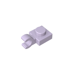Plate Special 1 x 1 with Clip Horizontal [Thick U Clip]-MyGobricks