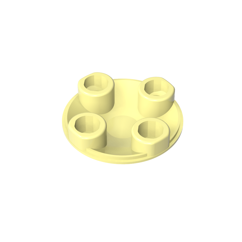 Plate Round 2 x 2 with Rounded Bottom [Boat Stud]