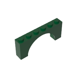 Brick Arch 1 x 6 x 2 - Thin Top without Reinforced Underside [New Version]
