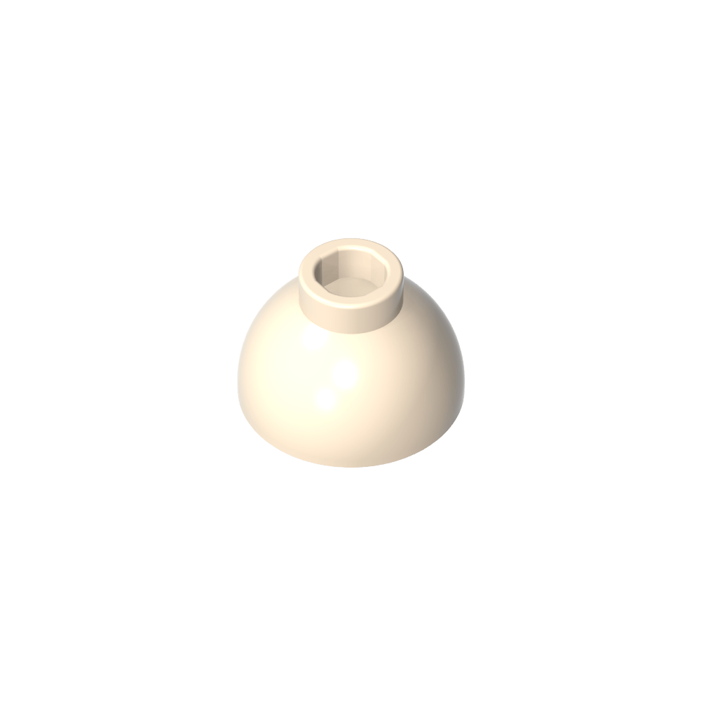 Brick Round 1.5 x 1.5 Dome Top [Plain]-MyGobricks