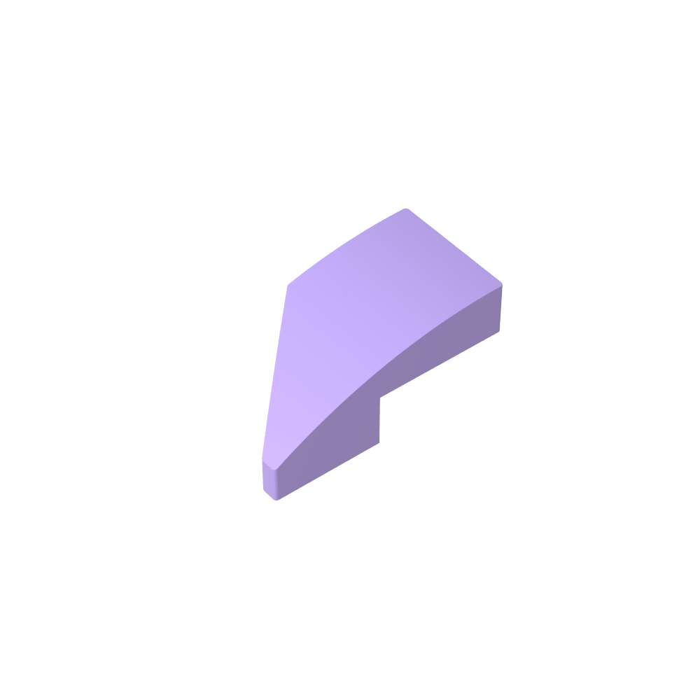 Slope Curved 2 x 1 with Stud Notch Right