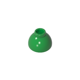 Brick Round 1.5 x 1.5 Dome Top [Plain]-MyGobricks