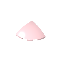Brick Round Corner, Curved 3 x 3 x 1 Quarter Circle