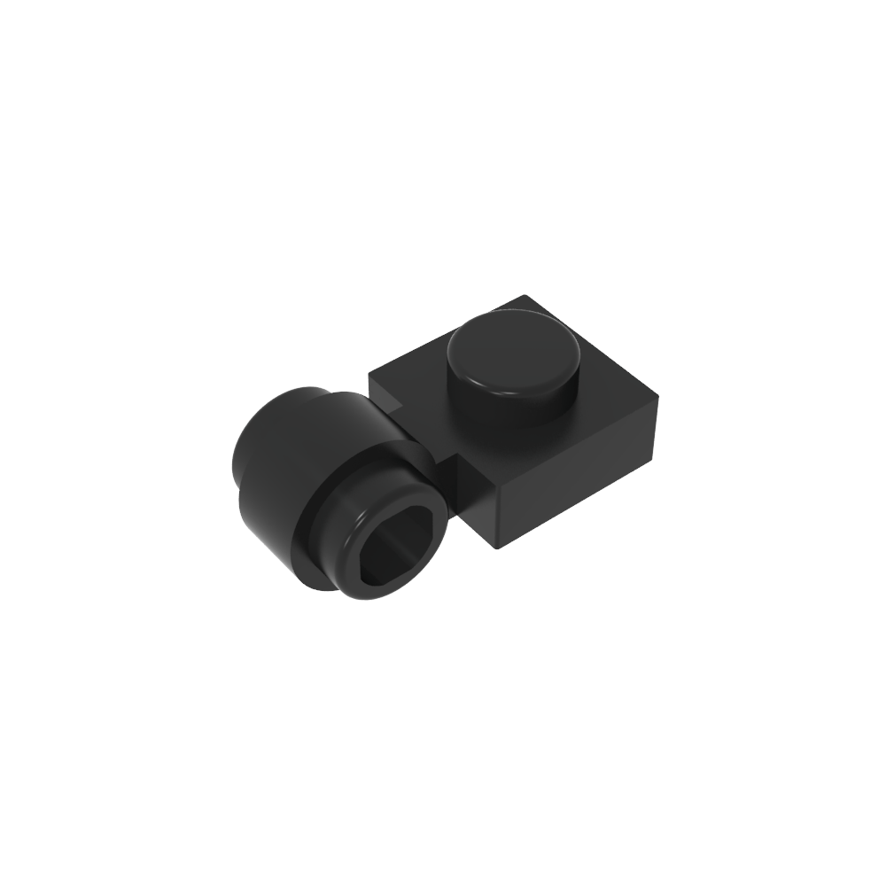 Plate Special 1 x 1 with Clip Light [Thick Ring]-MyGobricks