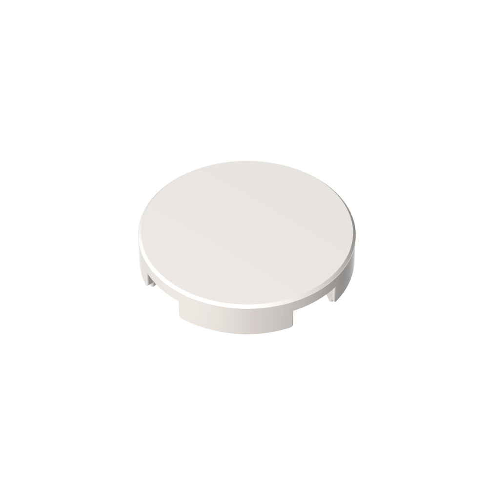 Tile Round 2 x 2 with Bottom Stud Holder-MyGobricks