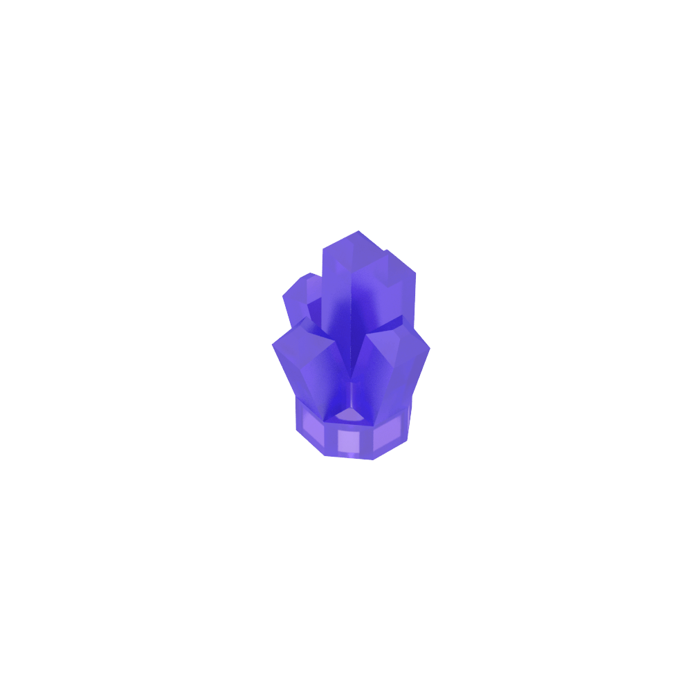 Rock 1 x 1 Crystal 5 Point-MyGobricks