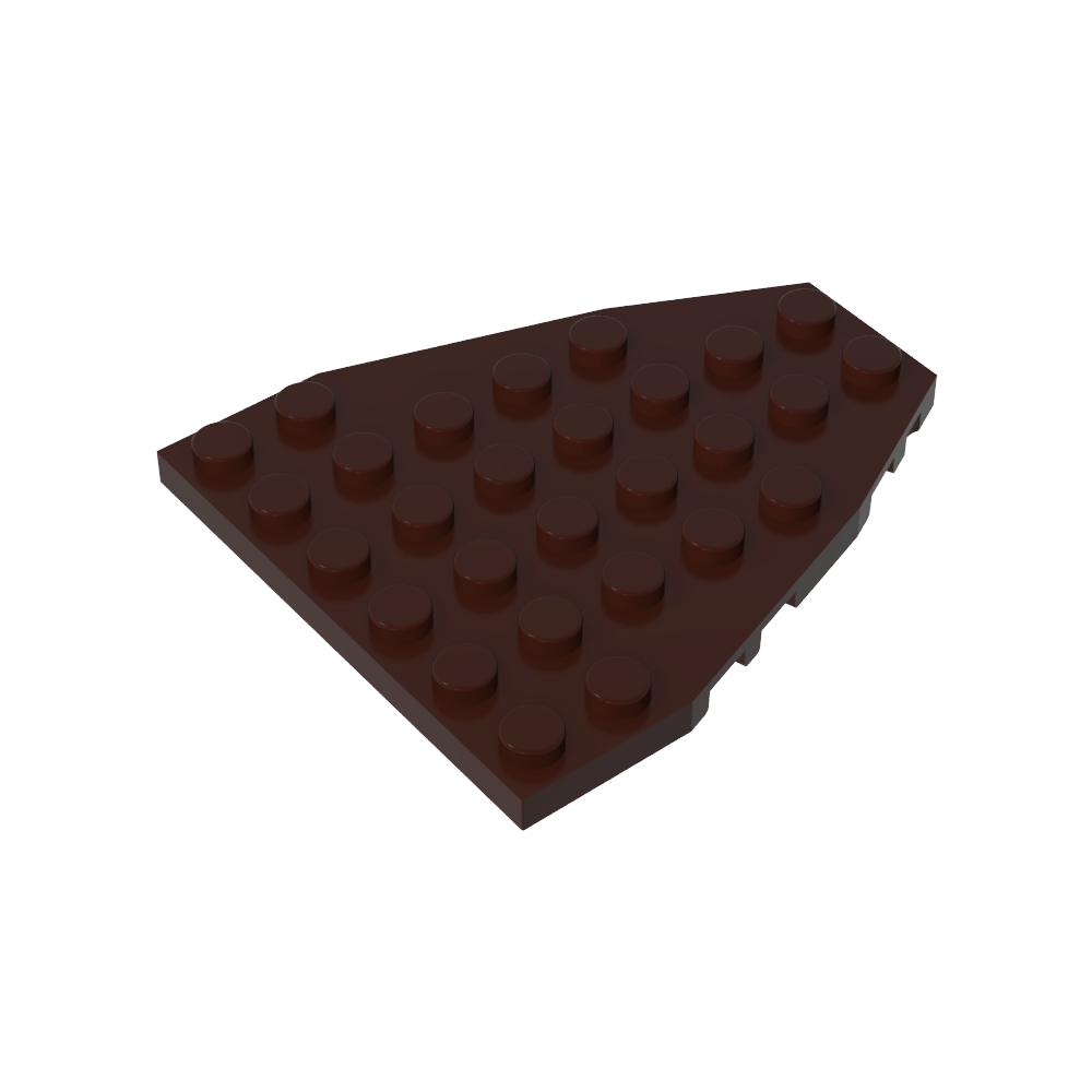 Boat Bow Plate 7 x 6 with Stud Notches-MyGobricks