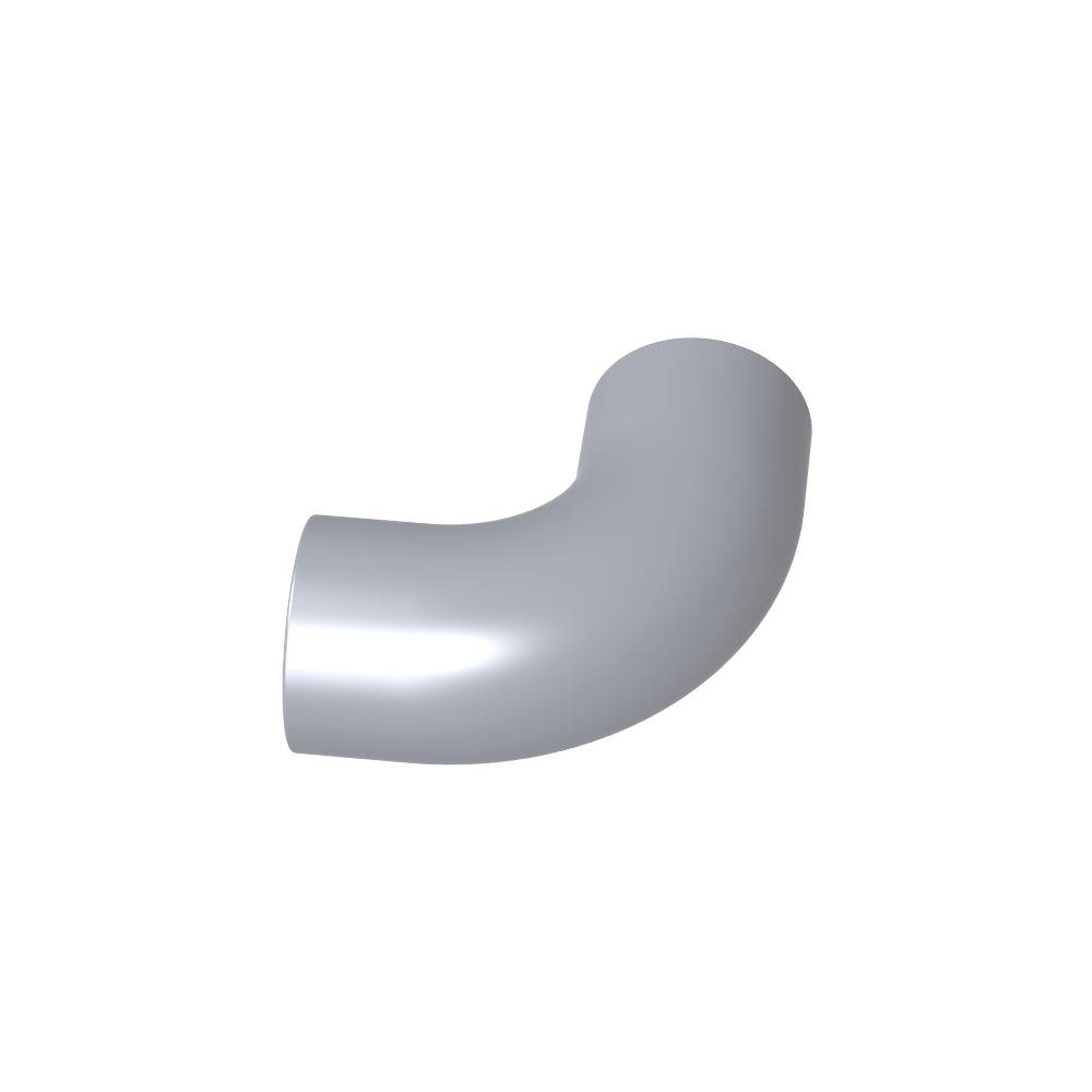Brick Round 1 x 1 diameter Tube with 90 Degree Elbow (2 x 2 x 1) and Axle Holes (Crossholes) at each-MyGobricks