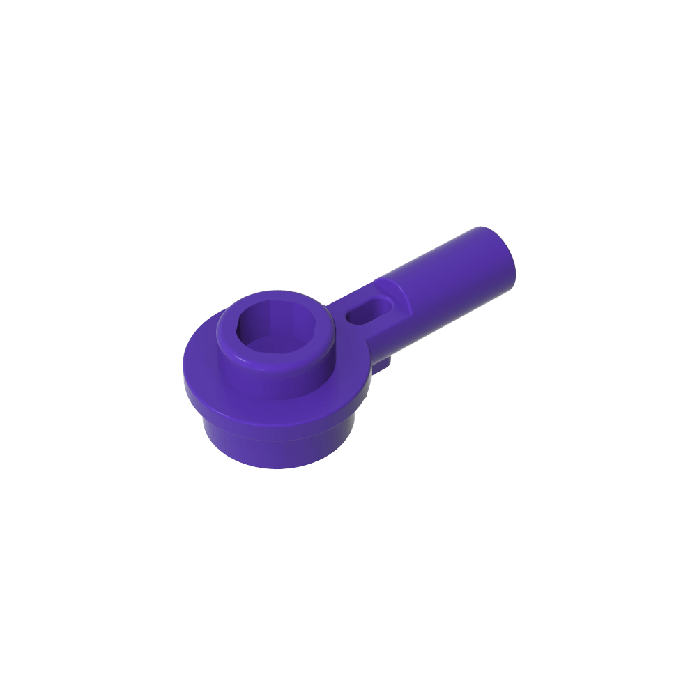 Plate Round 1 x 1 with Hollow Stud and Horizontal Bar 1L-MyGobricks