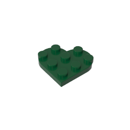 Plate Angled 3 x 3 with Heart Shape