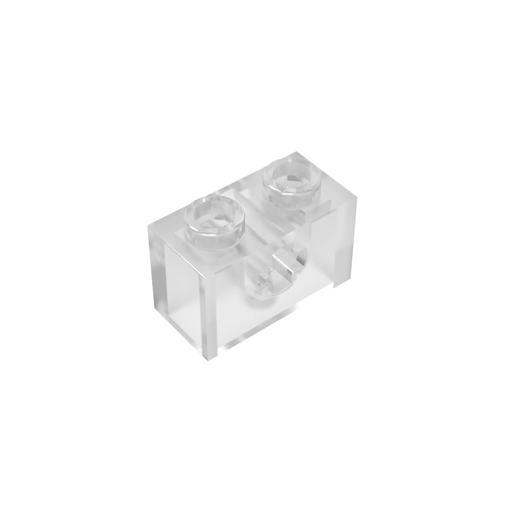 Technic Brick 1 x 2 with Axle Hole Type 1 [+ Opening] and Bottom Pin