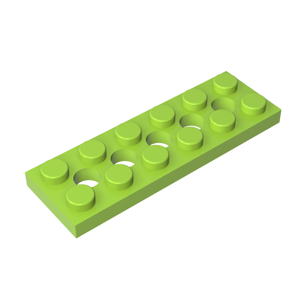 Technic Plate 2 x 6 [5 Holes]-MyGobricks