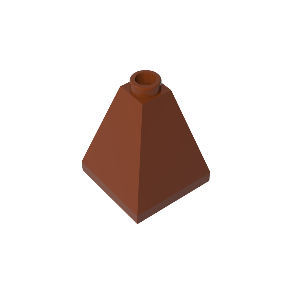 Slope 75° 2 x 2 x 2 Quadruple Convex-MyGobricks