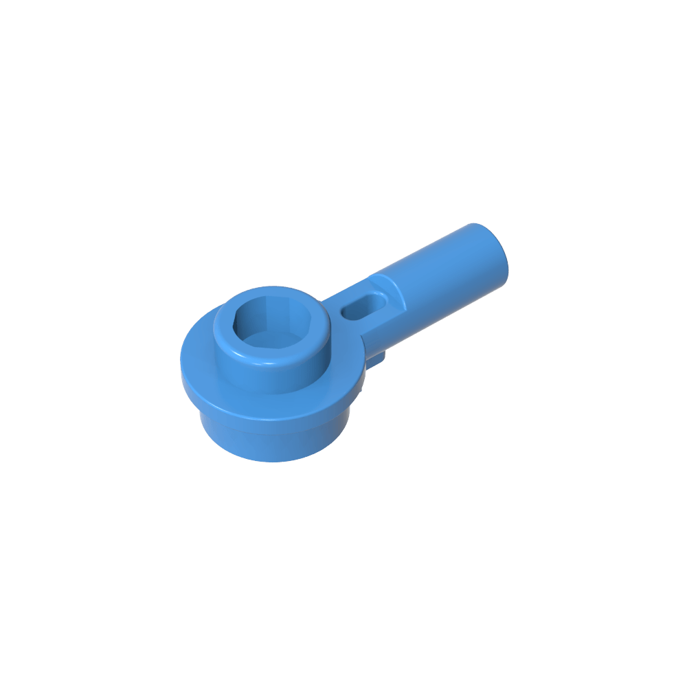 Plate Round 1 x 1 with Hollow Stud and Horizontal Bar 1L-MyGobricks