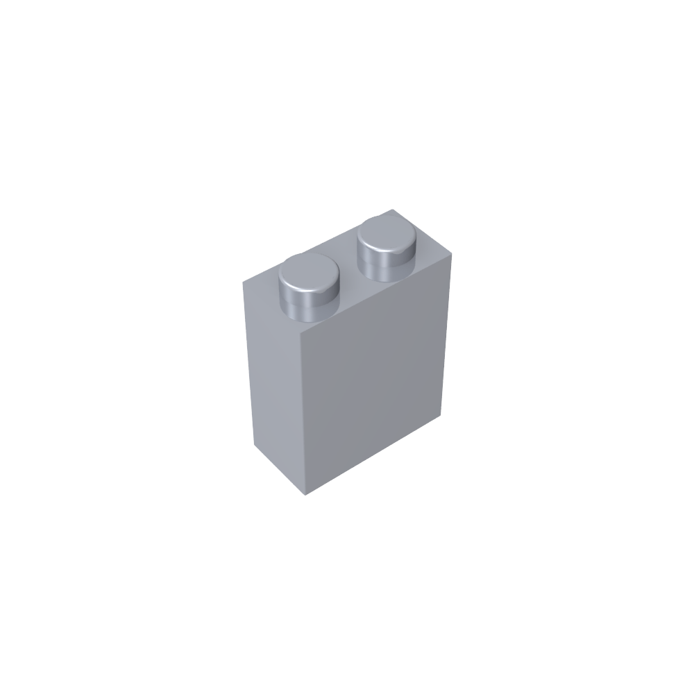 Brick 1 x 2 x 2 with Center Pin-MyGobricks