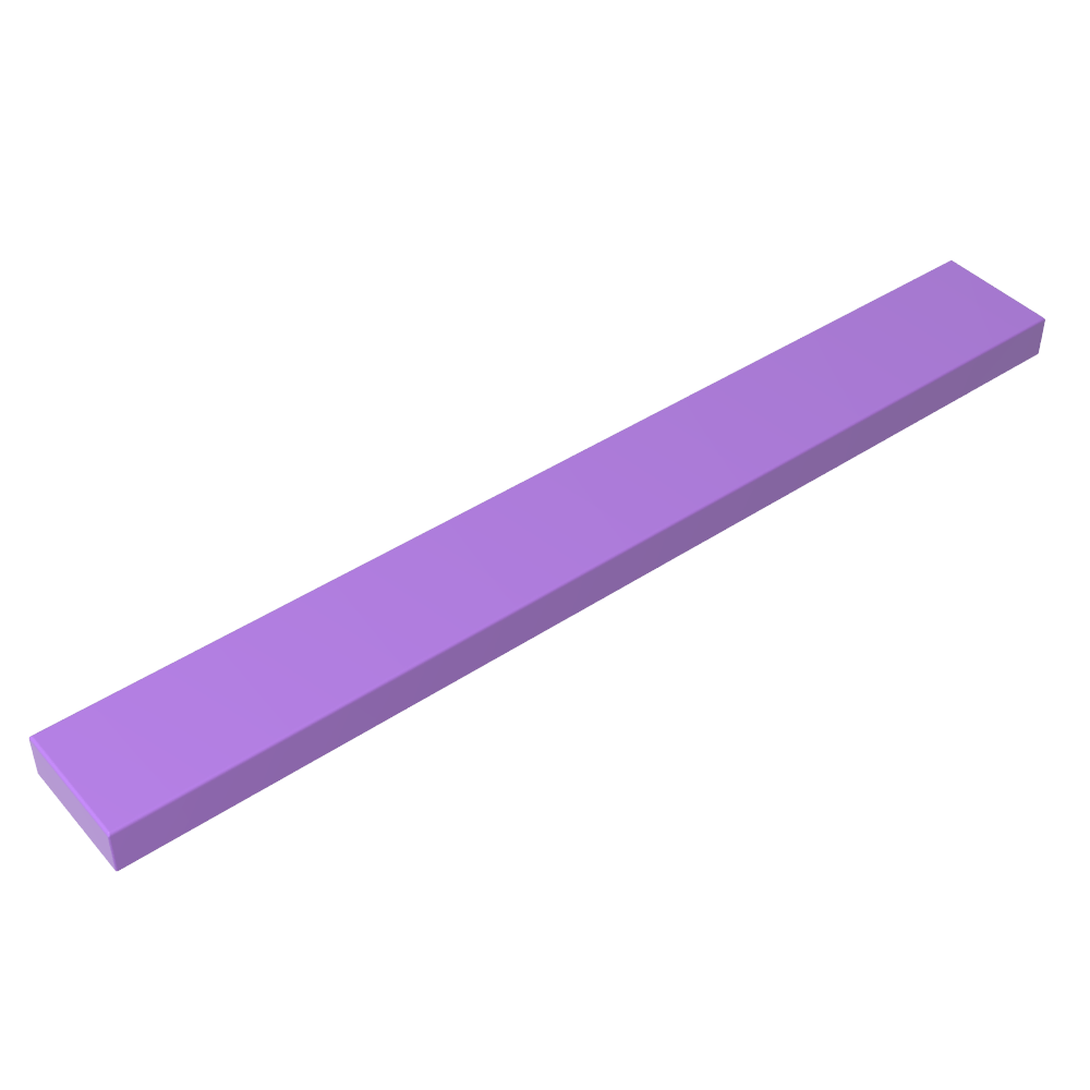 Tile 1 x 8 with Groove